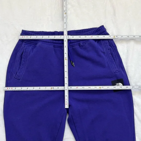 THE NORTH FACE  Men's Purple Jogger Sweatpants Small Logo Cotton Blend - Picture 8 of 9